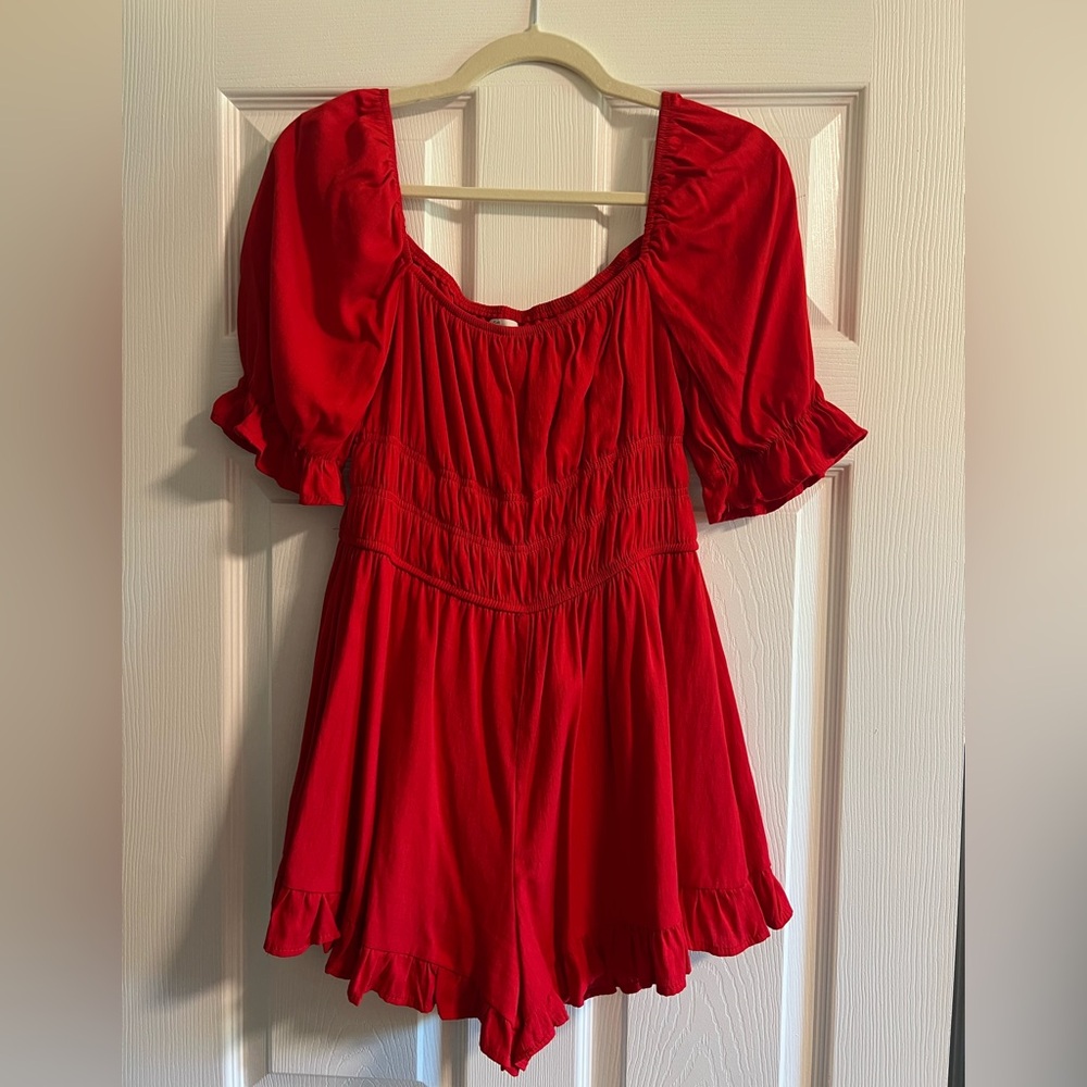 Francesca's Red Romper